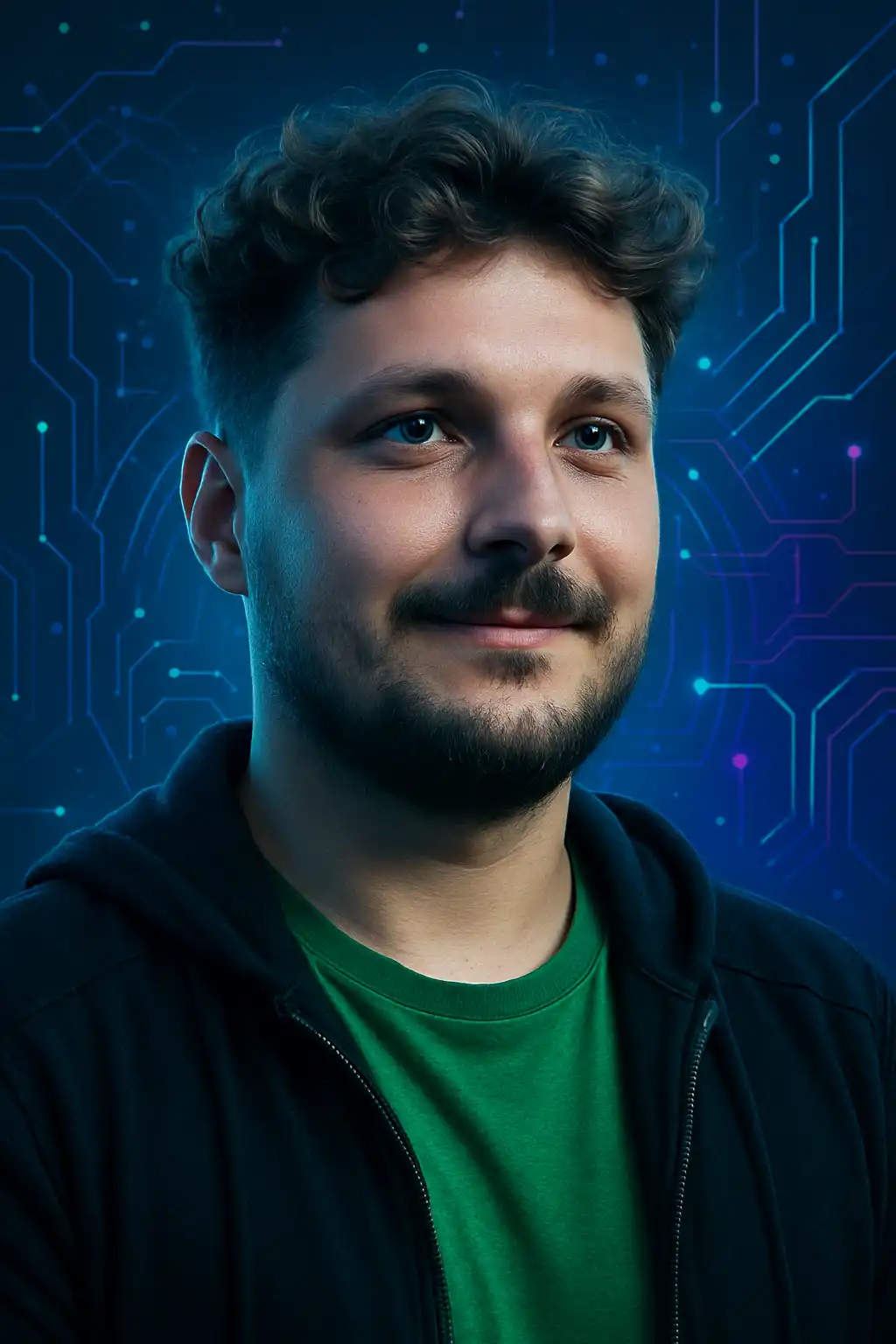 Dovydas A. futuristic portrait